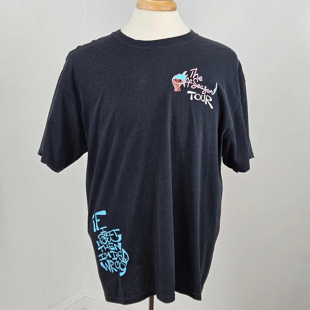 J. Cole The Off-Season Tour 2021 T-Shirt Mens XL Black 21 Savage Concert Tee